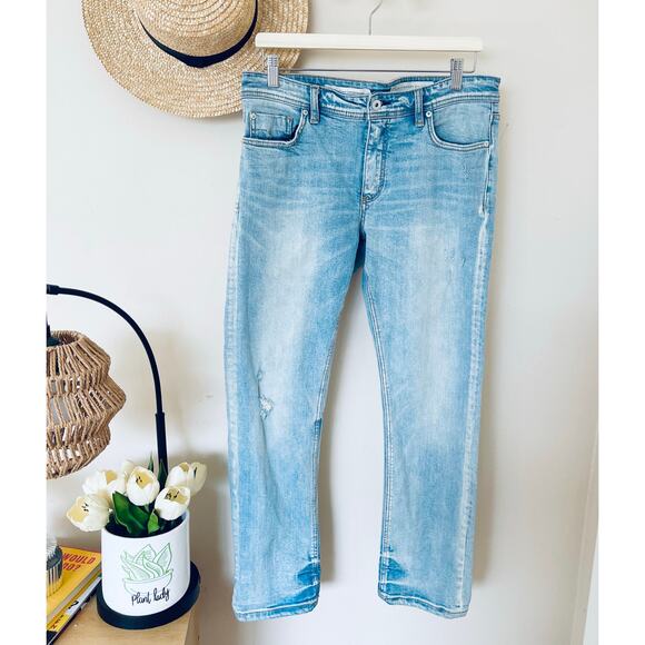 Anthropologie Pilcro and The Letterpress Mid-Rise Slim Straight Jeans - Picture 3 of 7